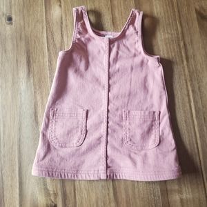 Old Navy Mauve Pink Denim Jumper Dress 24m